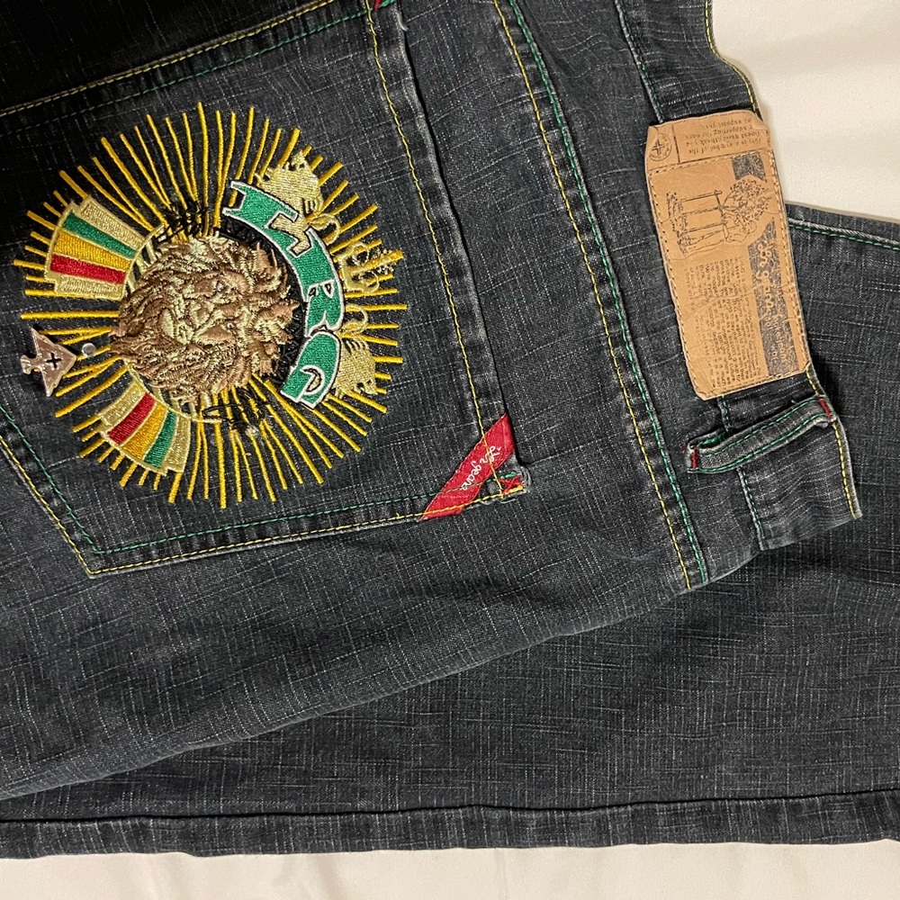 unique vintage LN geans by LNG make jeans not war black pants size 38